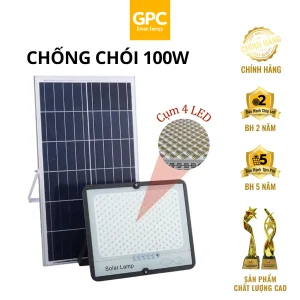 Đèn Pha Chống Chói Năng Lượng Mặt Trời [100W] GPC Solar CC100GPC