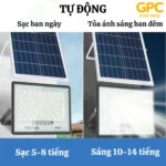 Đèn Pha Chống Chói Năng Lượng Mặt Trời [100W] GPC Solar CC100GPC