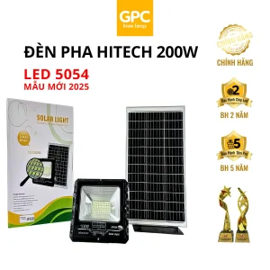 Đèn Pha Năng Lượng Mặt Trời, Ánh Sáng Trắng [200W] GPC Solar LP200GPC5054