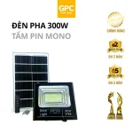 Đèn Pha Năng Lượng Mặt Trời, Ánh Sáng Trắng [300W] GPC Solar LP300GPC